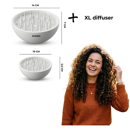 AVENZO FÖHN MET GRATIS XL DIFFUSER - WIT/ROZE