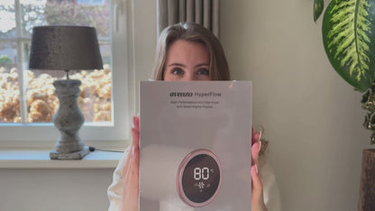 AVENZO FÖHN MET DIGITAAL DISPLAY - WIT/ROZE